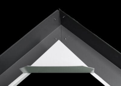 An image of a triangle with a black background.