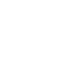 A black play button icon is centered within a white circle on a transparent background.